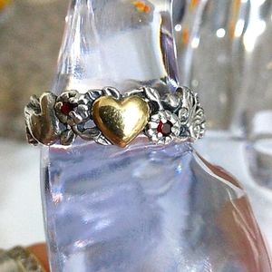 Sterling & 14k WOW! ring.